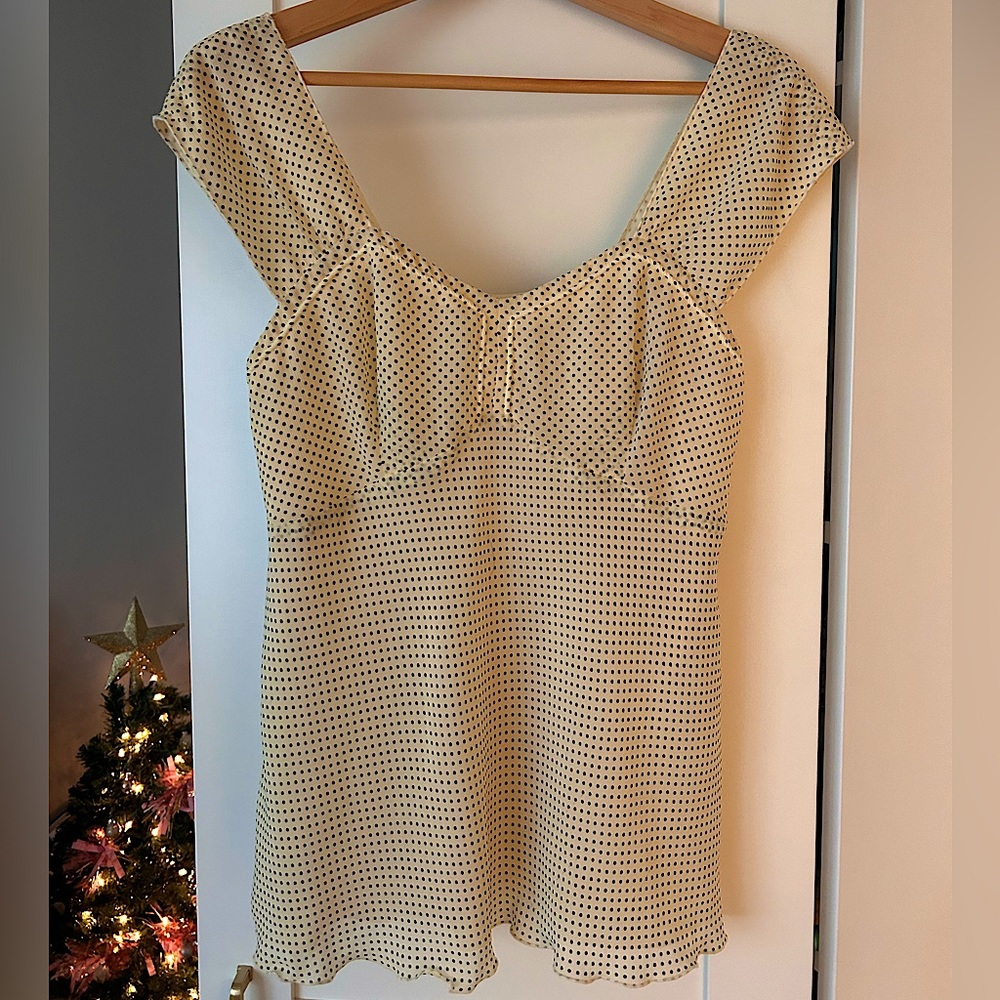 Vintage coquette sweetheart top